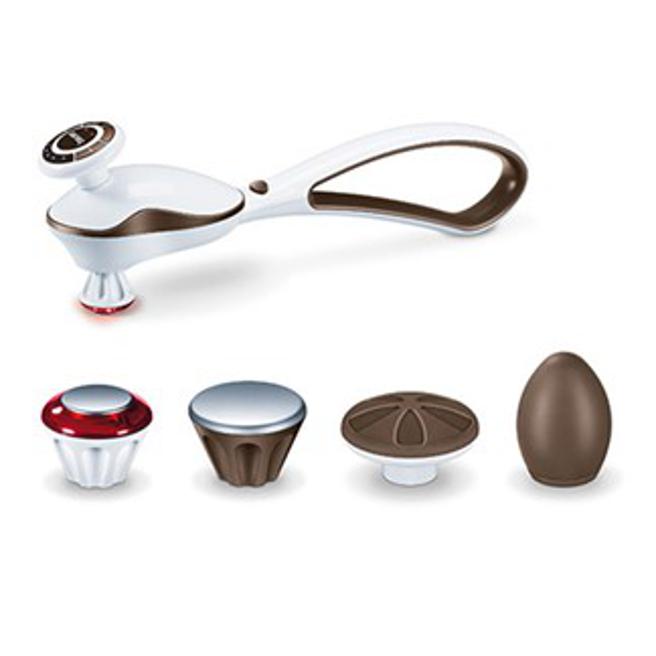 京站的beurer新驊家電握持二用多功能隨行按摩精靈(MG-510)，原價7960元，特價3680元，買就送德國博依多功能體脂計。（京站提供）