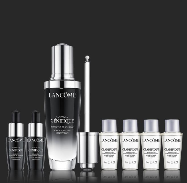 統一時代百貨台北店的LANCOME超未來肌因新客組，價值6657元 特價4250元。（統一時代百貨台北店提供）