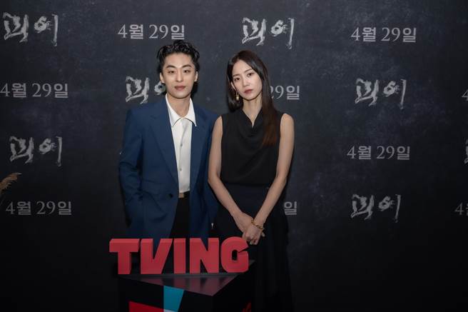 具教煥（左）和申鉉彬上週出席《怪異》記者會。（friDay影音提供）