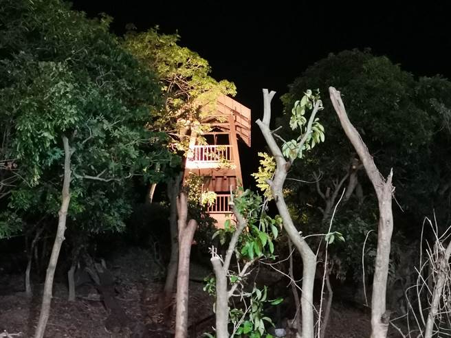 第二期望高寮工程也已完工，增加夜间照明设备。(刘秀芬摄)