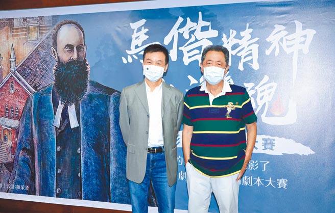 李天柱（左）、朱延平昨出席电影剧本徵选记者会。（罗永铭摄）