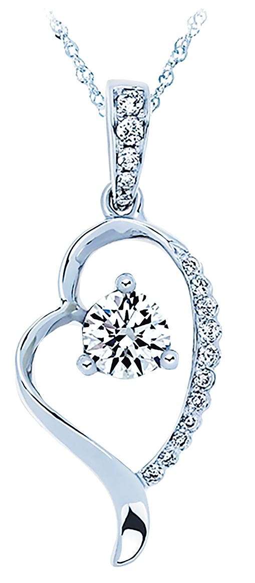 远百嘉义钻石屋心型30分钻坠，售价6万1800元，推荐价2万9800元。（远百提供）