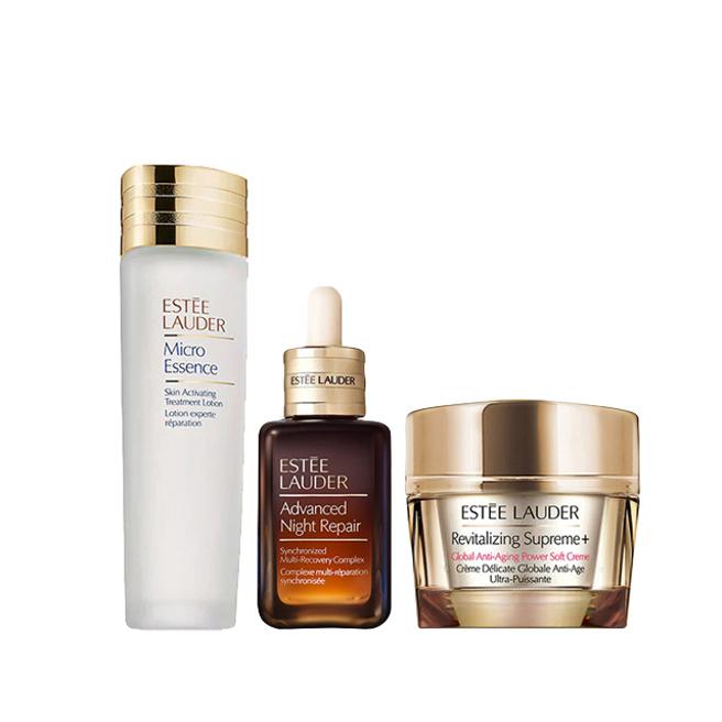 PChome 24h购物独家的Estée Lauder雅诗兰黛年轻黄金三角组，5月31日前特价5345元。（PChome 24h购物提供）