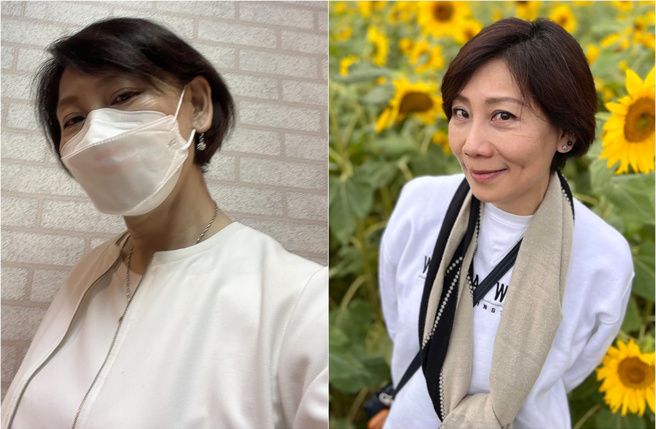 郎祖筠接種第三劑疫苗，醫護貼心怕她是藝人會被關注，故意喊她是「柯小姐」。(取材自郎祖筠臉書)