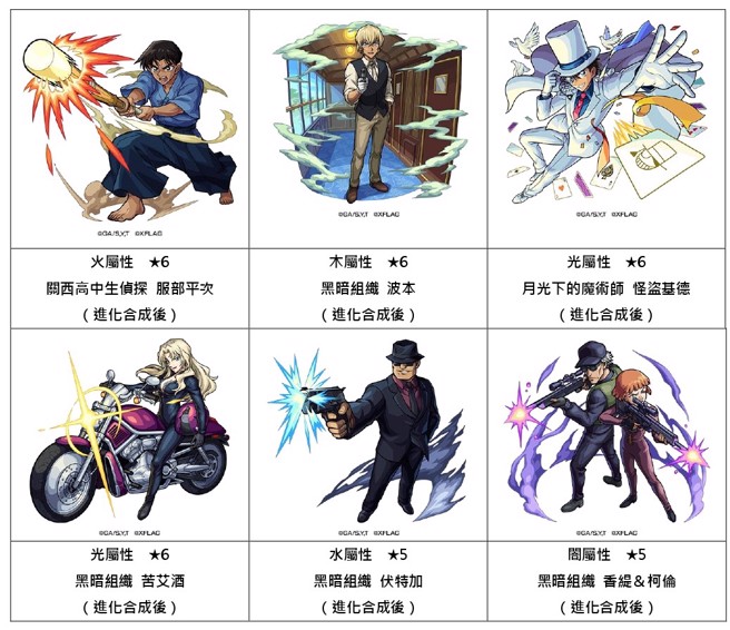 合作活动中可获得《名侦探柯南》中热门角色！