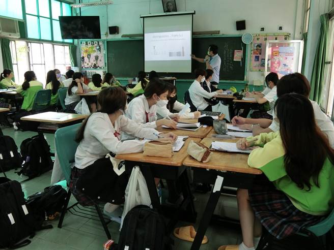 樹德家商應用英語科配合110學年全英授課計畫教師公開授課。(校方提供)