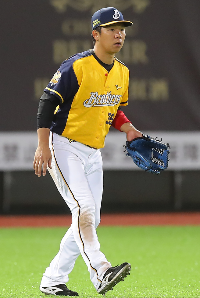 中信兄弟詹子賢。（季志翔攝）