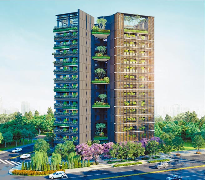 「东方博舍」 建筑外观3D模拟示意图。图／业者提供