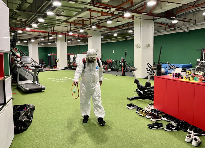 味全龍有6名隊職員快篩陽性，球場內外緊急做清消。（資料照，味全龍提供）