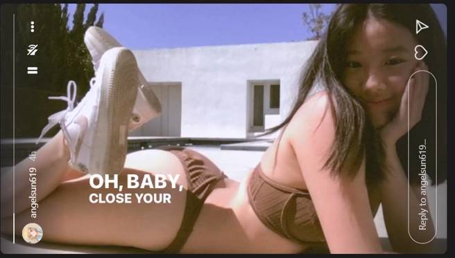 梧桐妹辣晒泳装照。（图／取材自梧桐妹 Instagram）