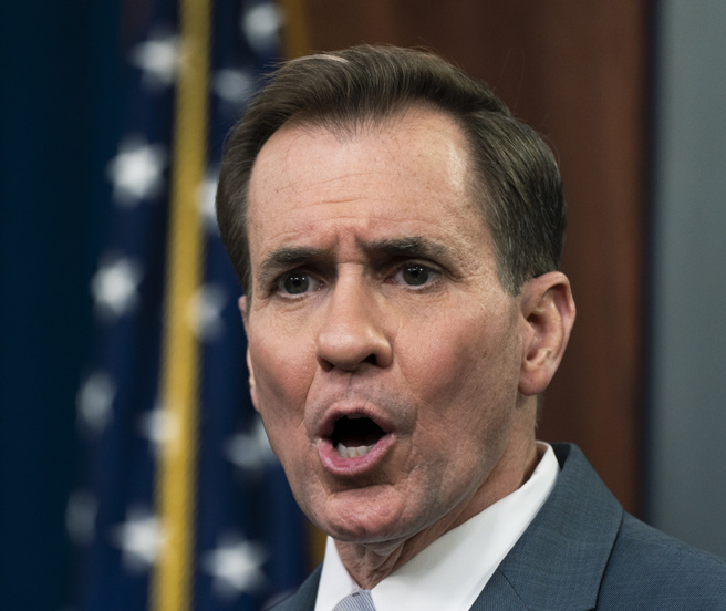 美国国防部发言人 柯比。(图／美联社)
