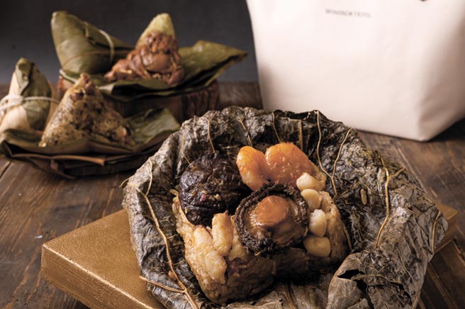 2022裕元花园酒店端粽歷年冠军商品「XO酱鲍鱼海皇粽」。图／裕元花园酒店提供