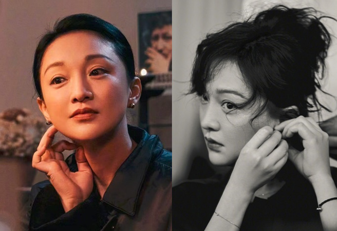 周迅有充满灵气的精致五官，让她即使47岁看起来仍状态绝佳。（图／取自周迅微博）