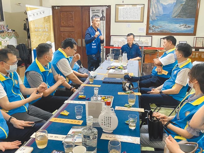 退辅会副主委李文忠参观胡琏故居。（李文忠提供）