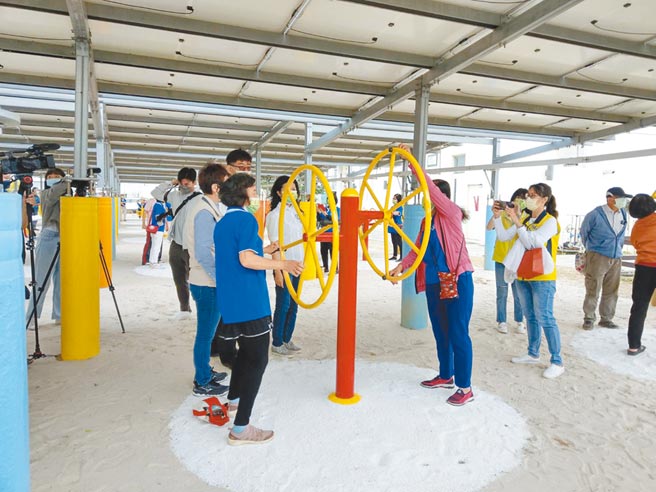 台南市新市区三里联合活动中心新设的26座体健设施，1日正式开放使用。（新市区公所提供／张毓翎台南传真）