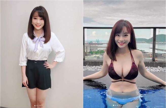 林佑之以专业播报、甜美脸孔和好身材，让她被网封为「辣妹主播」。（图／取材自林佑之Instagram）