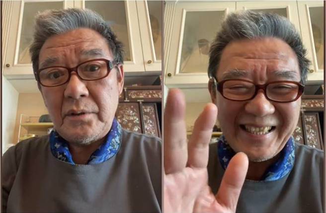 李立群煩惱是否要擦地，他糾結的模樣，逗樂一票網友。（圖／取材自抖音）