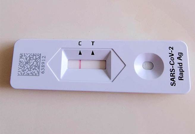 民进党立委刘建国快筛结果为阴性。（摘自刘建国脸书）