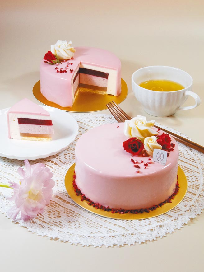 微风广场、微风南京、微风信义MAISON KAYSER粉红甜馨，5.5吋1080元。（微风提供）