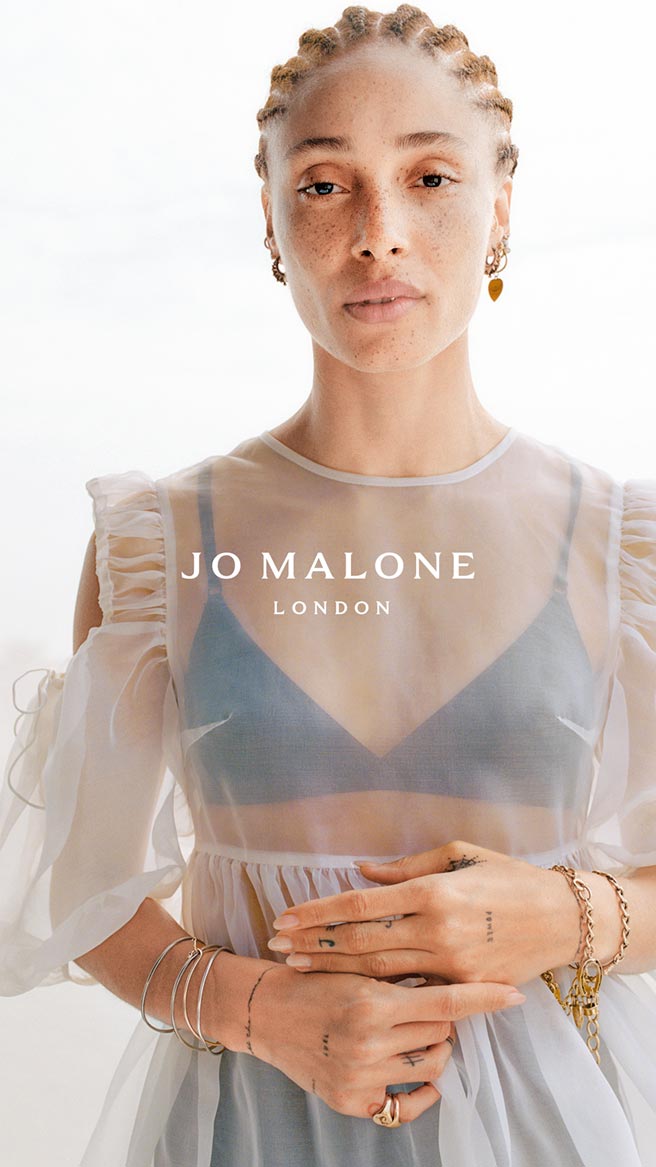 英伦香氛品牌Jo Malone London任命Adwoa Aboah为全新全球品牌大使。（Jo Malone提供）