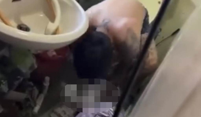 男嬰母親將男嬰被丈夫施虐的照片上傳到臉書社團《我是新營人》。（摘自《我是新營人》臉書／張毓翎台南傳真）