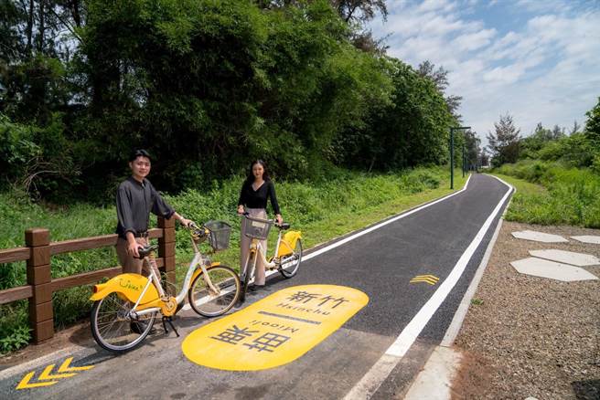總長60公里的「竹苗自行車道」本周六正式通車！愛好自行車運動的朋友，本周末起即可一路從新竹市沿海景點連接苗栗。（陳育賢攝）