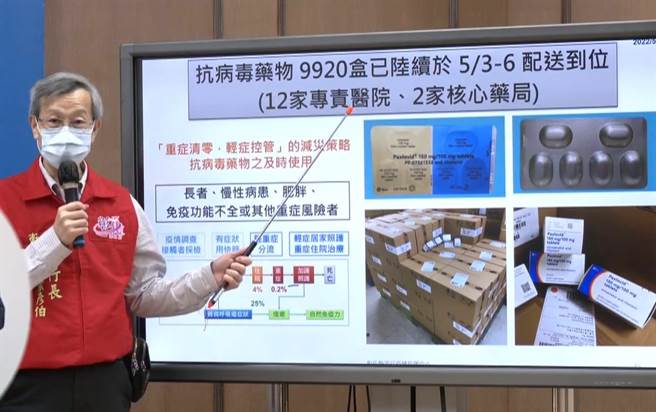 彰化縣衛生局長葉彥伯表示，抗病毒藥物已陸續到位。（吳敏菁攝）