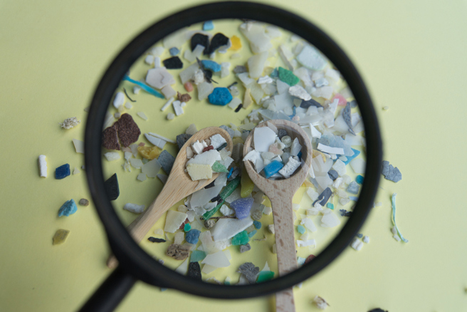 微塑胶再添健康威胁 研究：寄生虫附着 污染海洋生物与人类。(示意图/Shutterstock)