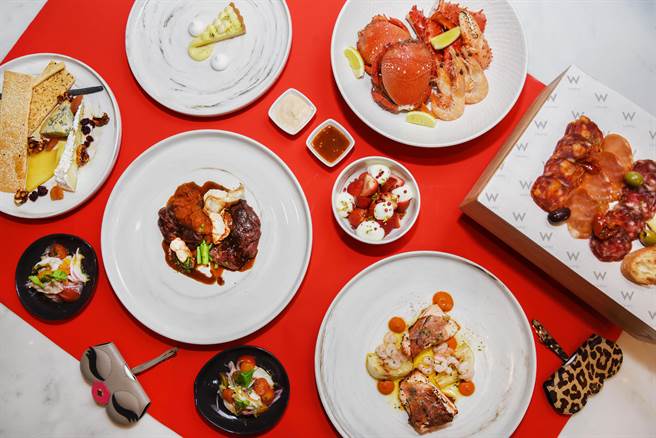 台北W饭店母亲节限定西式单人套餐形象图。（台北W饭店提供）