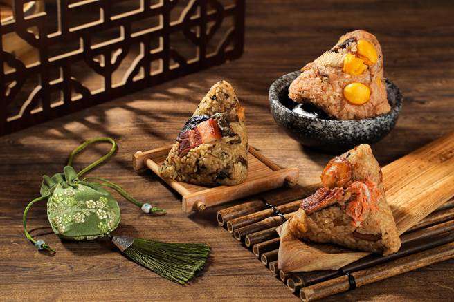 端午将至，烟波饭店新竹湖滨馆─醉月楼中餐厅即日起至5月31日推出「烟波福虎粽香礼袋」。（烟波提供／陈育贤新竹传真）