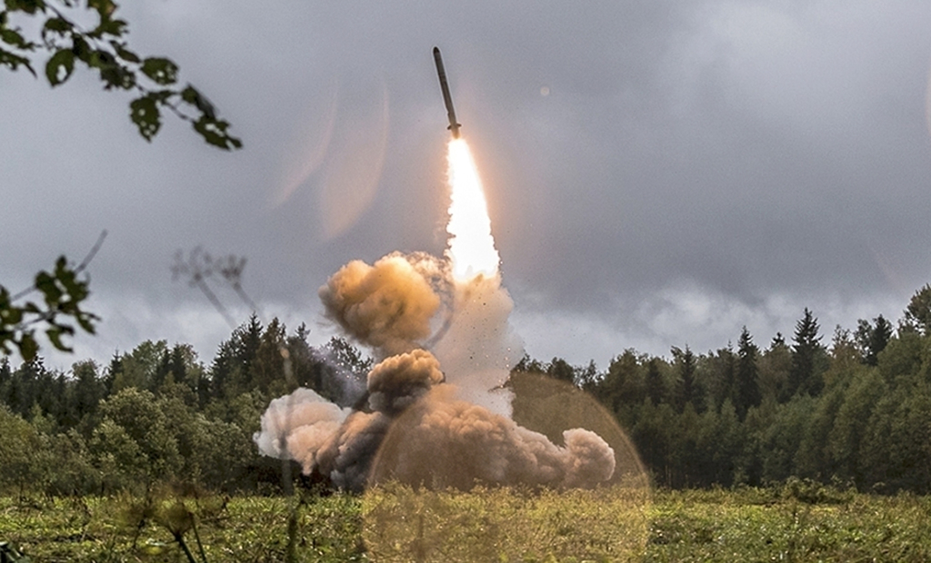 俄罗斯在军演中发射「伊斯坎德（Iskander）」-K飞弹的档案照。（俄罗斯国防部）(photo:ChinaTimes)
