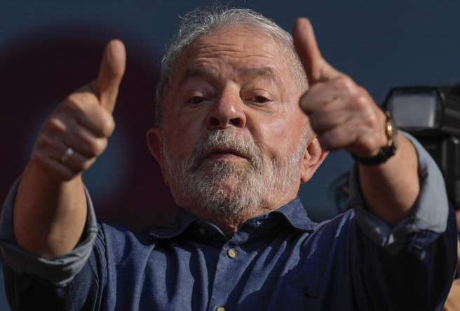 巴西前總統魯拉（Luiz Inácio Lula da Silva）復出競選下一任總統（圖/美聯社）
