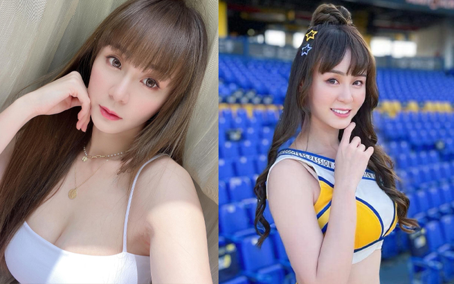 短今近日晒出一组美照，性感身材加上甜美笑容让她被粉丝夸仙女。（图／短今 facebook）