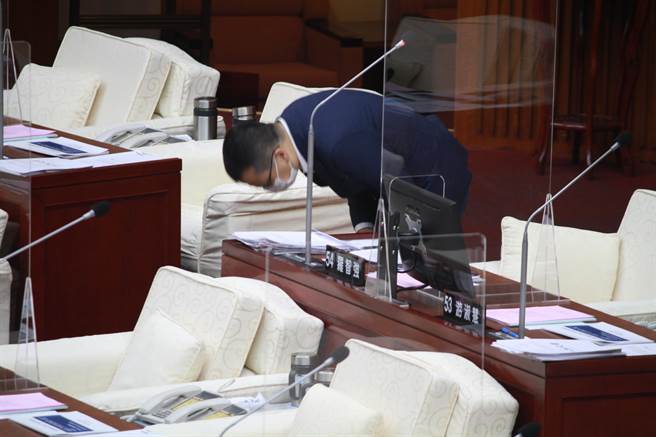 罗智强请辞台北市议员。（杨亚璇摄）