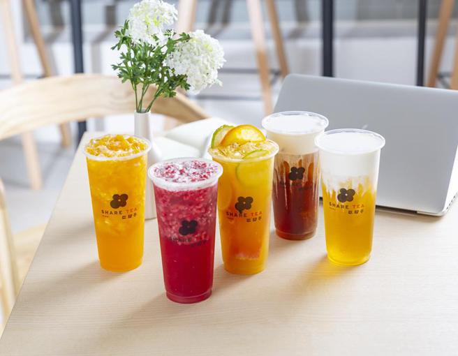 （Sharetea歇脚亭推出新品，且迎接母亲节续8天指定饮品买一送一。图／Sharetea歇脚亭提供）　　