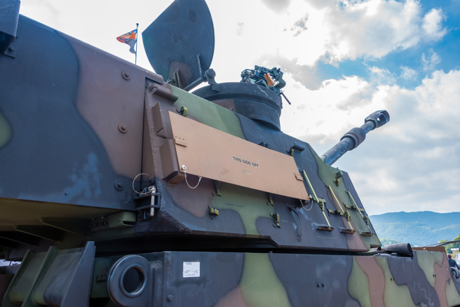 美军M109A6「圣骑士」（Paladin）自走炮的资料照。（达志影像/Shutterstock）