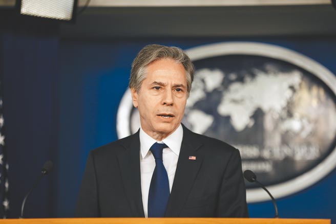 美国国务卿布林肯5日将发表演说，大致汇整美国对中国政策。（中央社）