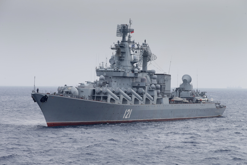 上月乌军利用反舰飞弹击沉莫斯科号（Moskva）（图/美联社）(photo:ChinaTimes)