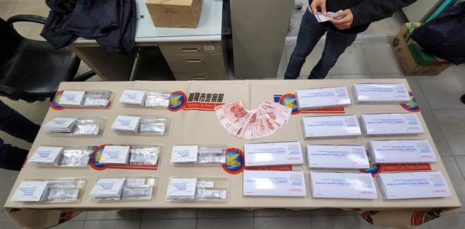 基隆市警局查獲不肖業者轉售快篩試劑圖利，並以違反《醫療器材管理法》查辦。（基隆市警局提供／張志康基隆傳真）