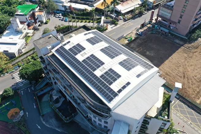 市府透過「公有案場標租」計畫，目前已完成129處停車場、活動中心等公有場館光電設置，推動至今租金收入已進帳約4500萬元。（經發局提供）