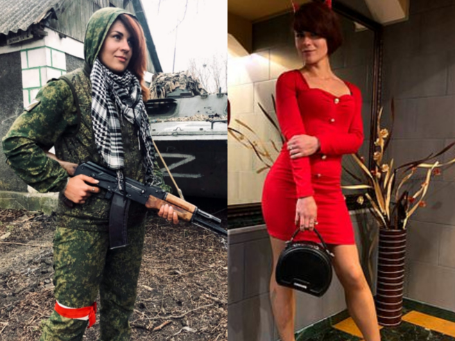 27岁瓦伦蒂娜·加拉托娃(Valentina Galatova)在战地前线担任医护兵不幸殉职。(图/截自推特@ElPortal24,@Press24Seven)