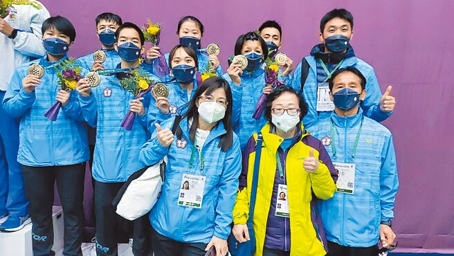 中華羽球代表隊在巴西聽奧賽場上擊敗韓國隊奪下銅牌。（教育部體育署提供）