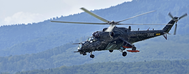 俄Mi-24雌鹿攻击直升机（图/达志）