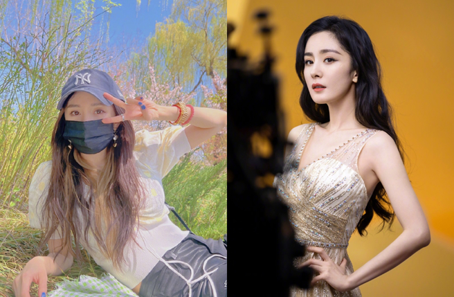 杨幂4年前离婚后，感情动向备受外界瞩目。（图／翻摄自杨幂、嘉行杨幂工作室微博）