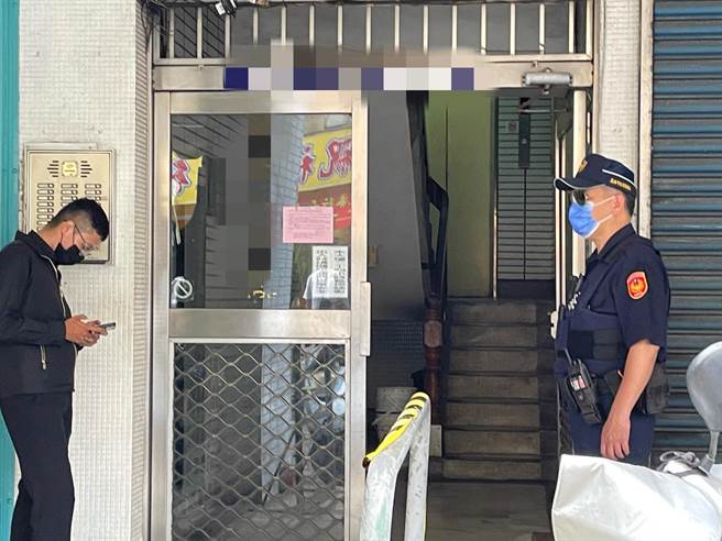 苓雅区林森二路一栋大楼6日发生命案。（洪靖宜摄）