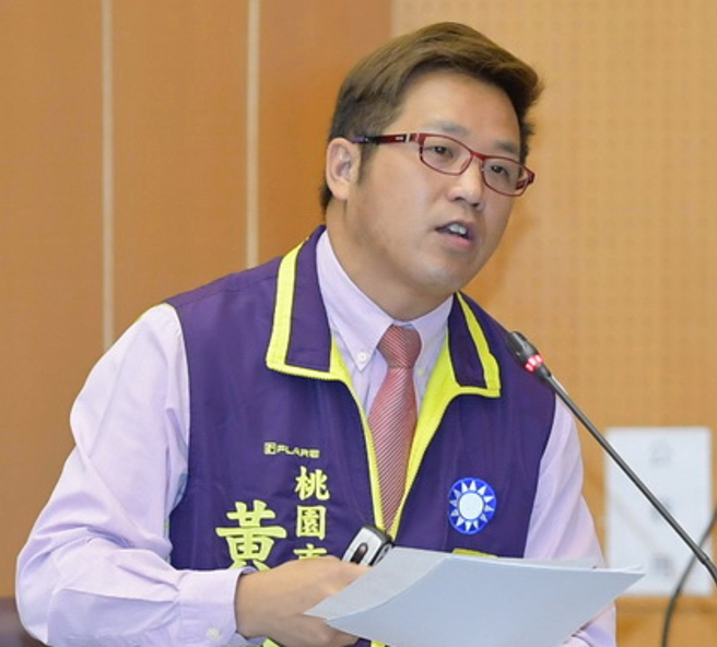 桃园市议员黄敬平。（资料照片）