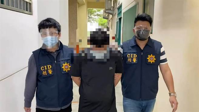 三星分局警方查获许嫌到案。（宜兰县警察局三星分局提供／吴佩蓉宜兰传真）