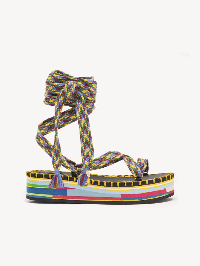 Chloé Lou 绑带凉鞋，NT$22,300