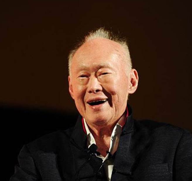 图为新加坡前总理李光耀。（新华社）
