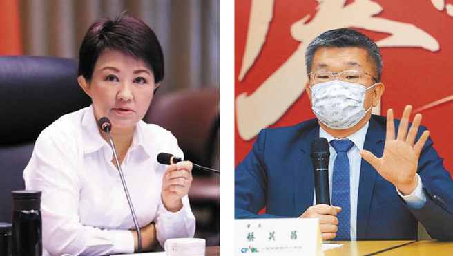 台中市长卢秀燕(左图）、立法院副院长蔡其昌(右图)。(本报资料照片)
